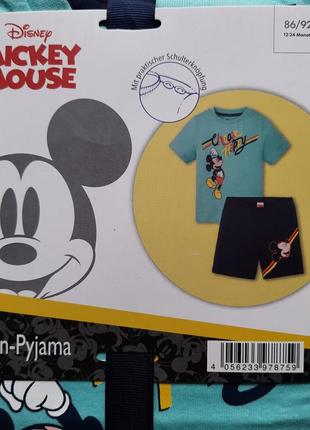 Пижама хлопковая/ летний костюм mickey mouse 86-922 фото