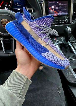 Чоловічі кросівки adidas yeezy boost 350 v2 blue\yellow2 фото