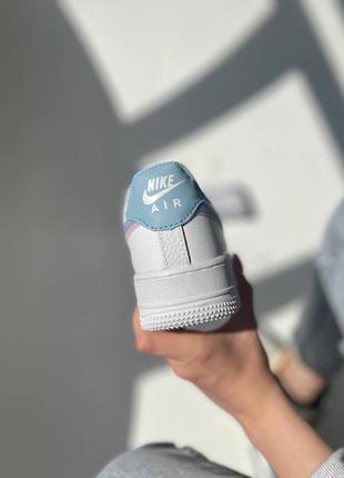 Nike air force женские кроссовки найк с цветным логотипом10 фото