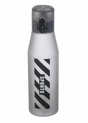 Бутылка спортивная 650 мл 25 cм (фитнес-бутылка) пластиковая