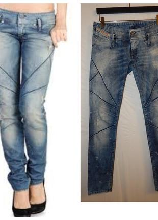 Джинси slim tapered з стрейч деніму diesel matic