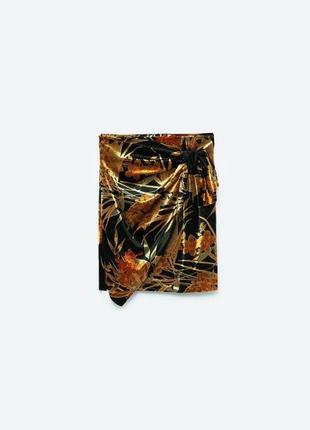 🌿бархатная юбка zara basic 🌿 9