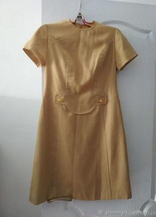 Drosd р.40 винтажное платье из 70-х1 фото