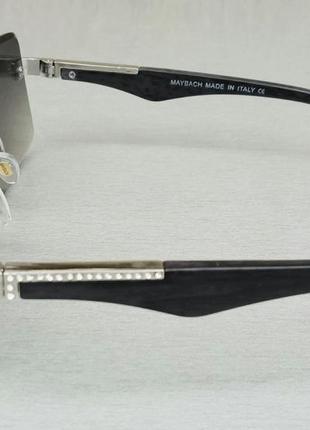 Maybach окуляри унісекс сонцезахисні темно сірі дужки дерево4 фото