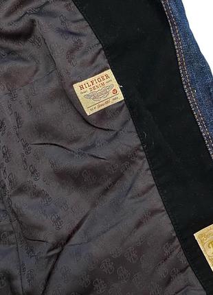 Классный пиджачок от tommy hilfiger с отделкой из джинсы6 фото