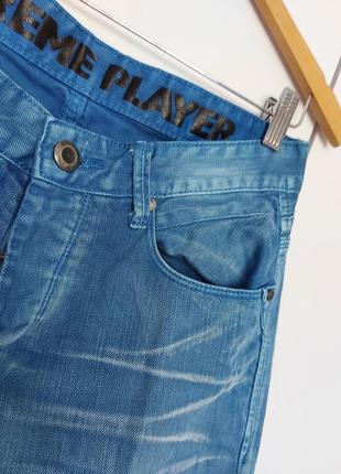 Крутые стильные джинсы coolcat supreme р.46 (30/32) хлопок/фабричные потертости5 фото