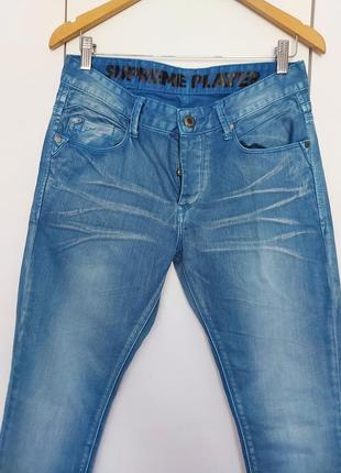 Крутые стильные джинсы coolcat supreme р.46 (30/32) хлопок/фабричные потертости2 фото