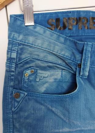 Крутые стильные джинсы coolcat supreme р.46 (30/32) хлопок/фабричные потертости4 фото