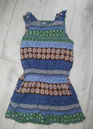 Стильний актуальний літній комбінезон з шортиками ромпер