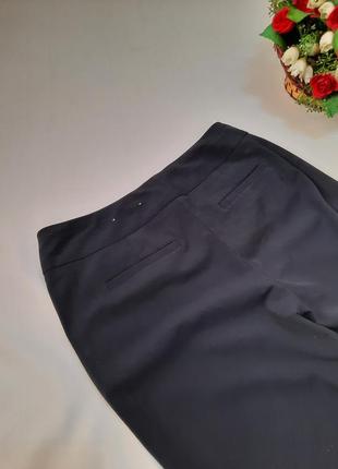 Класичні прямі сині штани брюки/классические прямые синие брюки5 фото