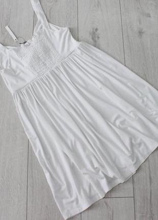 Белое платье / сарафан с бантиком на груди asos5 фото