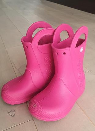 Резиновые сапоги дождевые сапоги crocs c 9