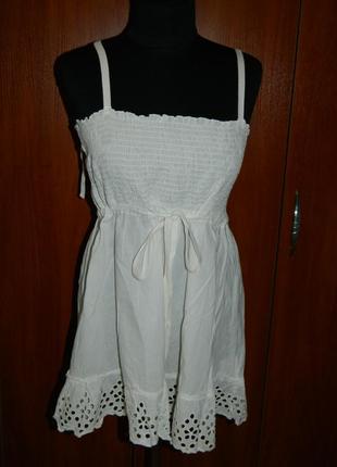 Р. 46-48 майка жіноча біла на бретелях atmosphere