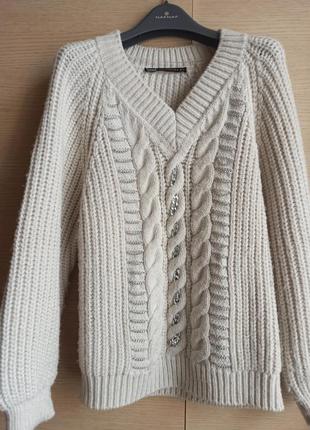 Брендовый пуловер цепи серебро1 фото