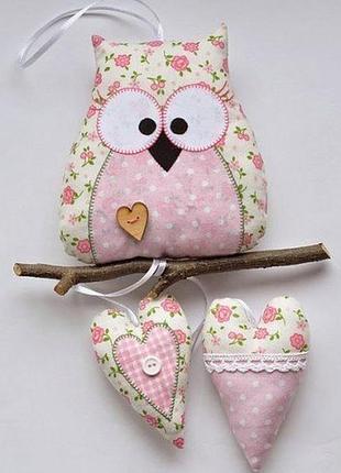 🦉декор детской, текстильные совушки