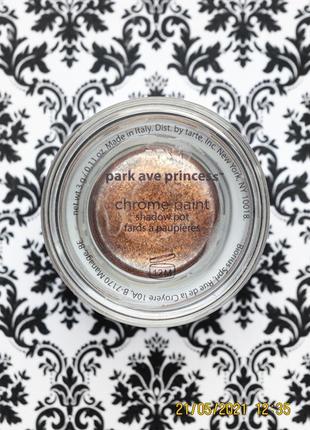 Стойкие тени с эффектом металлик tarte chrome paint park ave princess