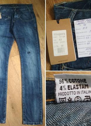 #літодобра класні джинси для худенького хлопця, чоловіка klix, р. 42, заміри на фото