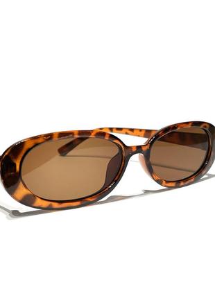 Женские солнцезащитные очки, окуляри, очки в маленькой оправе, леопардовый раскрас4 фото
