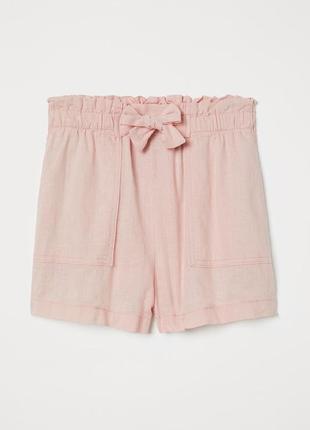 Котонові шорти для дівчинки h&m сша 100% бавовна