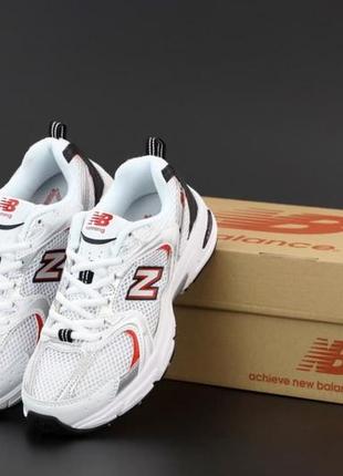 Жіночі кросівки new balance 530 white/red