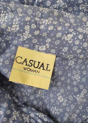 Нежная блузка рубашка 100% вискоза 14-16 р от casual woman5 фото