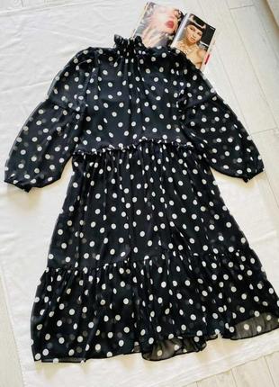 Мега крутое шифоновое платье