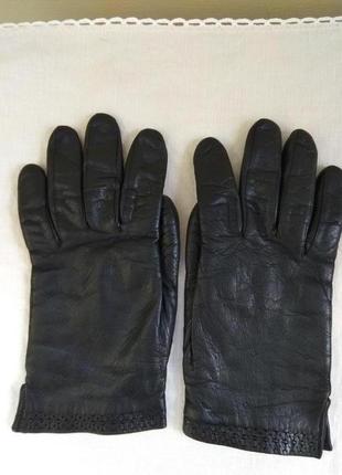Кожаные перчатки.1 фото
