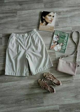 Стильные модные удлененные шортики с высокой посадкой оверсайз м/l