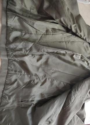 Блейзер пиджак оливковый талия карманы s4 фото