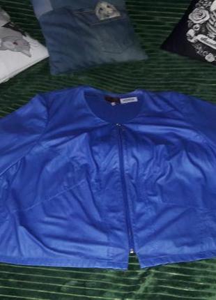 Піджак - курточка оверсайз -🌊🌊🌊 яскраво насиченого синього кроьору-електрик🔥🔥🔥2 фото