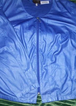 Піджак - курточка оверсайз -🌊🌊🌊 яскраво насиченого синього кроьору-електрик🔥🔥🔥5 фото