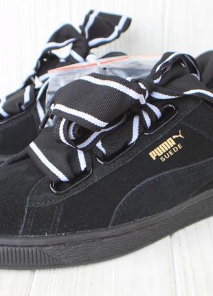 Новые кроссовки puma suede heart satin ii оригинал 37,38,39,40р3 фото