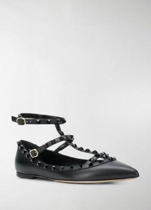 Туфли valentino garavani модель rockstud noir