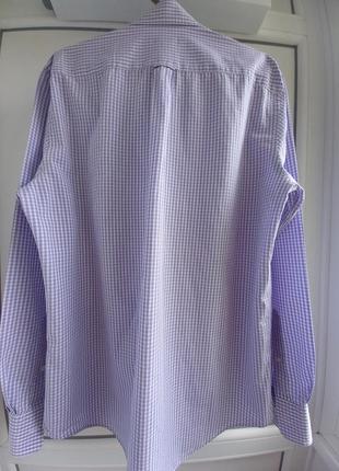 Gant. сорочка в клітку фіолетову3 фото