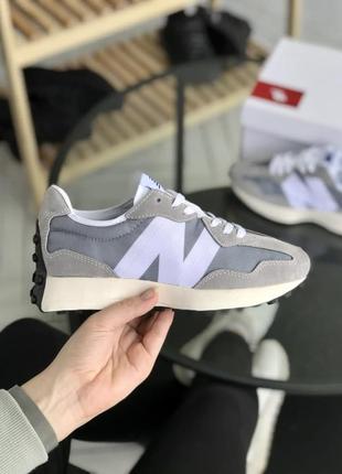 Женские кроссовки new balance 327 grey 36-37-38-39-40-41