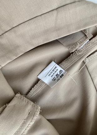 Бежевые брюки штаны классика и кэжуал размер м-с3 фото