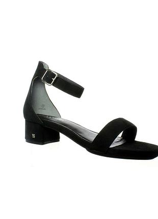 Босоніжки yosi samra womens daniel black suede ankle strap heels