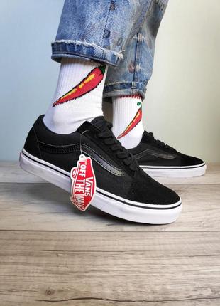 Vans oldskool black чёрные кеды венс чорні кеди олдскул1 фото