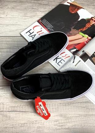 Vans oldskool black чёрные кеды венс чорні кеди олдскул7 фото