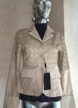 Модный элегантный пиджак жакет с шикарной драпировкой по натуральной коже4 фото