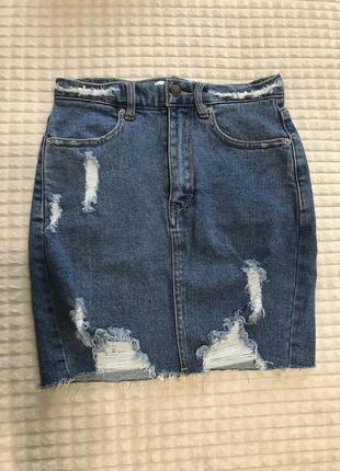 Продам нову джинсову спідницю pull&bear