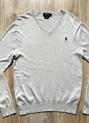 Мужской хлопковый свитер пуловер polo ralph lauren pima cotton