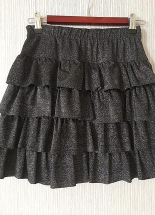 Юбка люрекс
