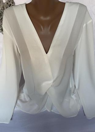 Стильная брендовая белая блуза1 фото