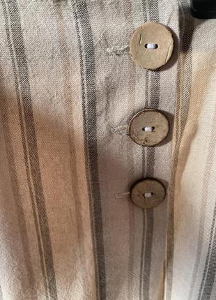 Брендовая юбка шорты из натуральной ткани5 фото