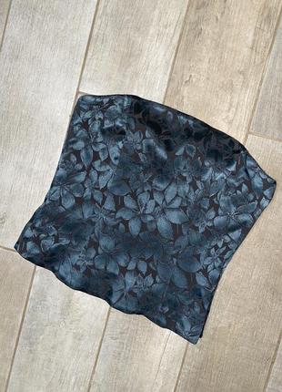 Изумрудный корсет,цветочный принт(013)