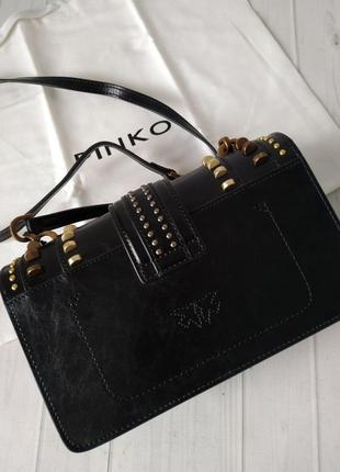 Кожаная сумка в стиле pinko🖤🖤🖤хит продаж6 фото