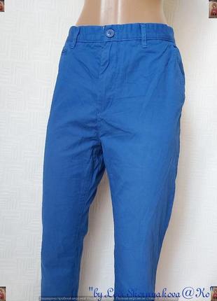 Фирменные h&m джинсы/штаны со 100 % хлопка в сочном цвете электрик, размер л-хл5 фото