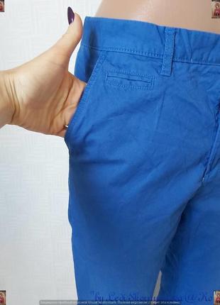 Фирменные h&m джинсы/штаны со 100 % хлопка в сочном цвете электрик, размер л-хл6 фото