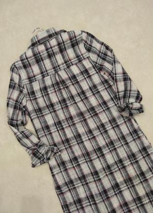 Платье/рубашка в клетку boohoo размер 36/8/s6 фото